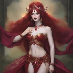 The fantasy goddess of revelry and passion called Inebria is a figure of revelry and mirth