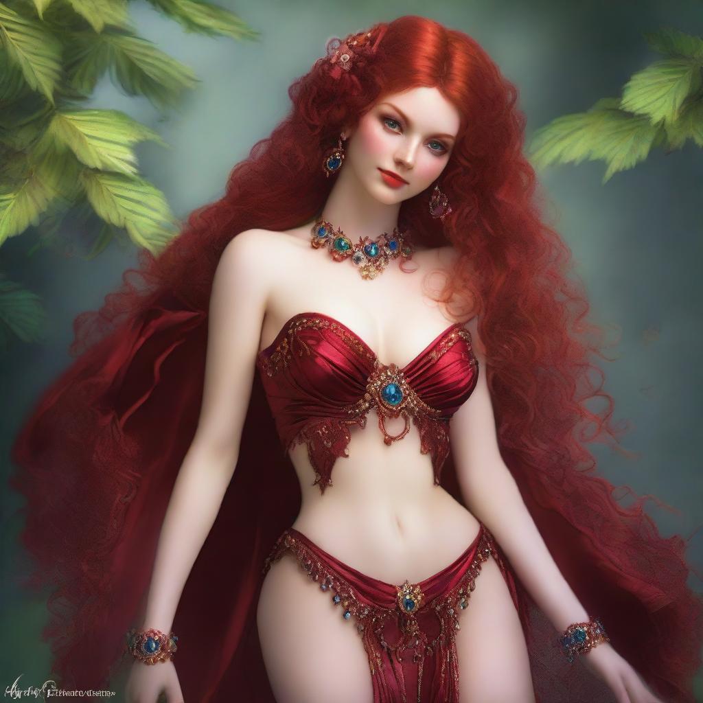 The fantasy goddess of revelry and passion called Inebria is a figure of revelry and mirth