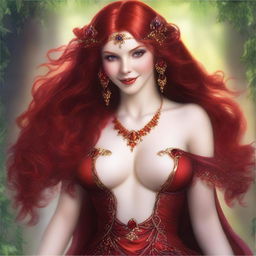 The fantasy goddess of revelry and passion called Inebria is a figure of revelry and mirth