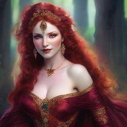 The fantasy goddess of revelry and passion called Inebria is a figure of revelry and mirth