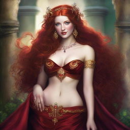 The fantasy goddess of revelry and passion called Inebria is a figure of revelry and mirth