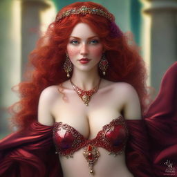 The fantasy goddess of revelry and passion called Inebria is a figure of revelry and mirth