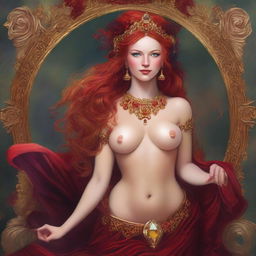 The fantasy goddess of revelry and passion called Inebria is a figure of revelry and mirth