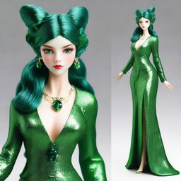 Create a realistic, full-body depiction of the fantasy goddess of luck and mischief called Lyra