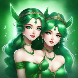 The fantasy god and goddess of luck and mischief called Lyra is a duality person of playful charm