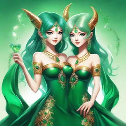 The fantasy god and goddess of luck and mischief called Lyra is a duality person of playful charm