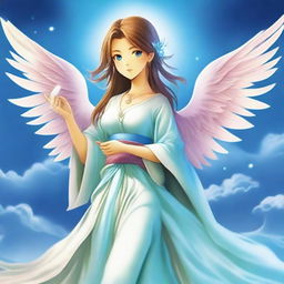 The fantasy god of communication and travel called Aeris is a swift and graceful figure