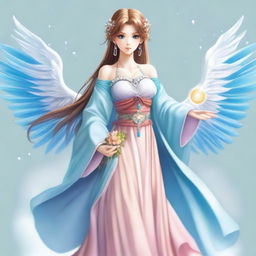 The fantasy god of communication and travel called Aeris is a swift and graceful figure