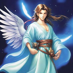 The fantasy god of communication and travel called Aeris is a swift and graceful figure