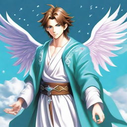 The god of communication and travel called Aeris is a swift and graceful young man