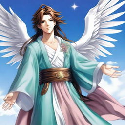 The god of communication and travel called Aeris is a swift and graceful young man