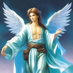 The fantasy god of communication and travel called Aeris is a swift and graceful figure, resembling a young man