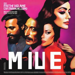 Movie poster for a crime thriller nightlife movie called 'MID-LIFE'