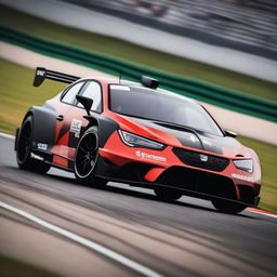 A high-resolution image of a Cupra WEC car racing on a track