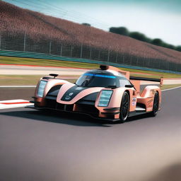 A high-resolution image of a Cupra LMP1 car racing on a professional circuit