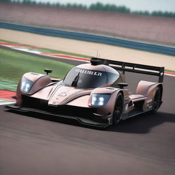 A high-resolution image of a Cupra LMP1 car racing on a professional circuit