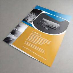 Create a promotional poster for a company providing glass and mirror beveling and cutting services