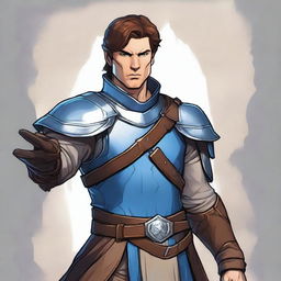 A character image for a D&D campaign featuring a Human Race Fighter class