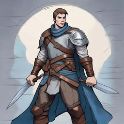 A character image for a D&D campaign featuring a Human Race Fighter class