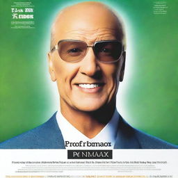 Create a movie poster titled 'ProforMAX introduces Mini-Max' featuring the environment of Max Headroom