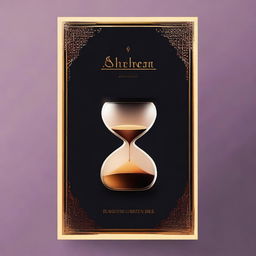 Create a background with a dark palette featuring an hourglass