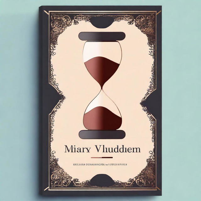 Create a background with a dark palette featuring an hourglass