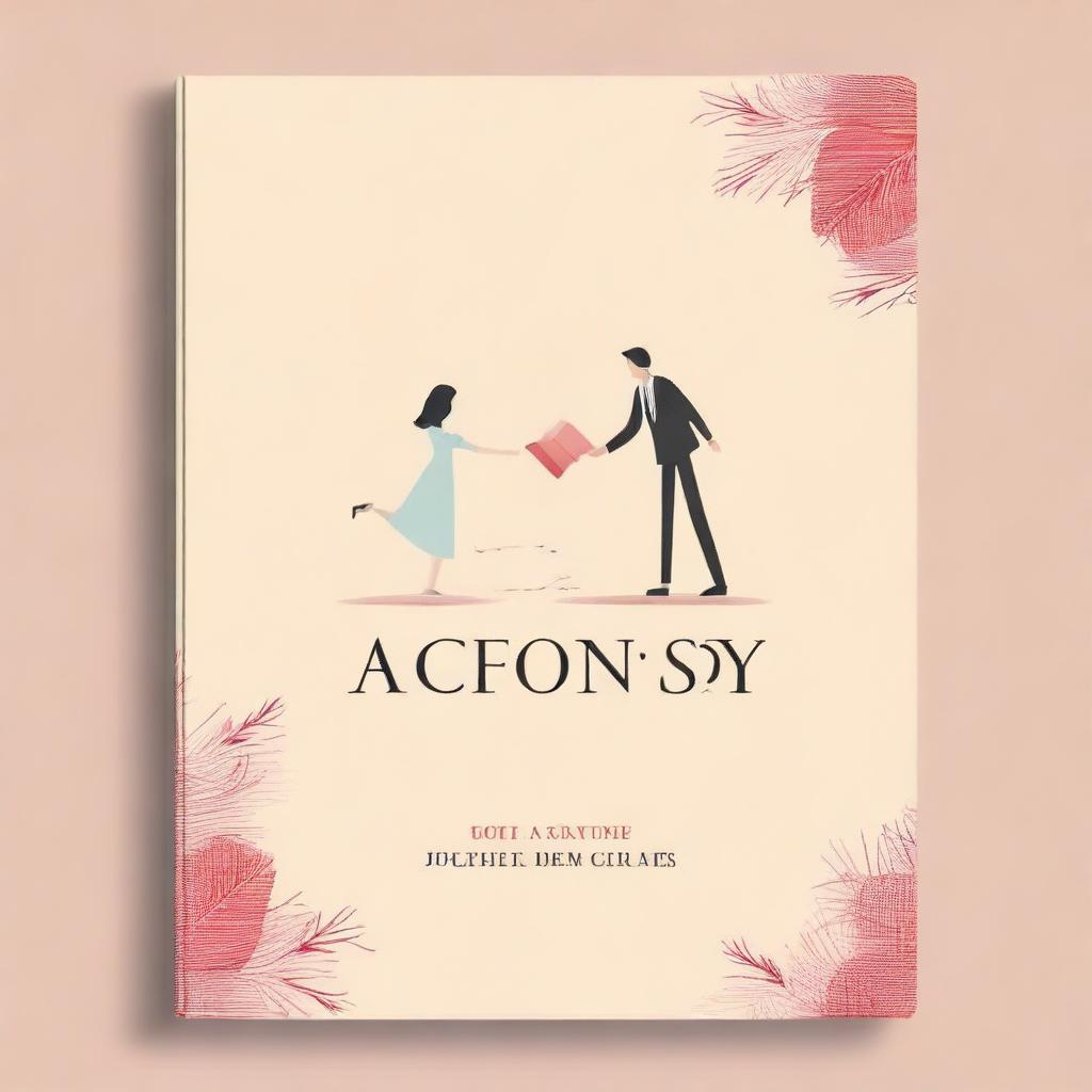 Create a book cover for a short novel titled 'Accidently Yours'