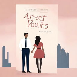 Create a book cover for a short novel titled 'Accidently Yours'