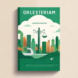 A detailed book cover for a law book focusing on crime based on environmental patterns