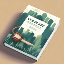 A detailed book cover for a law book focusing on crime based on environmental patterns