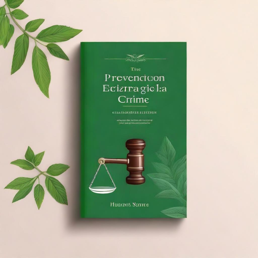 A book cover for a law book titled 'Prevention of Organized Crime Based on Environmental Patterns'