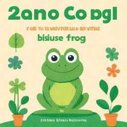 Create a book cover for a book titled 'Eat That Frog' with the subtitle '21 ways to do all work without losing interest'