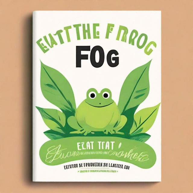 Create a book cover for the book 'Eat That Frog'