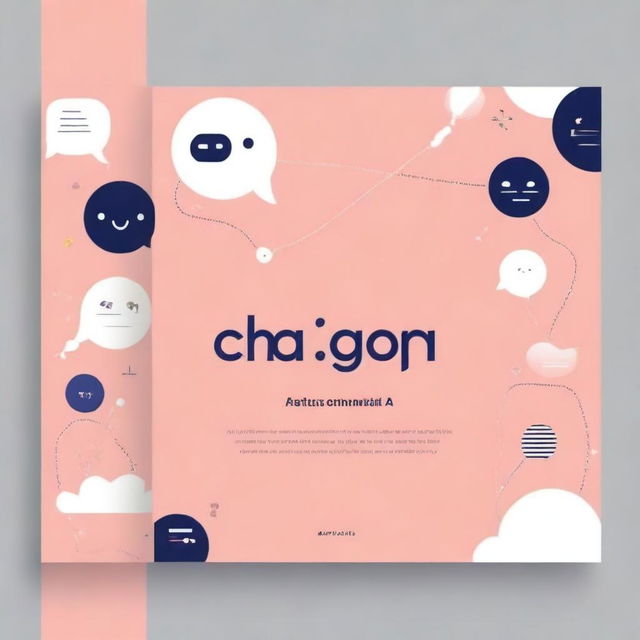 Create a book cover titled 'ChatGPT: A Comprehensive Guide to Mastering Conversational AI'