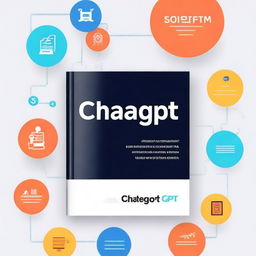 Create a book cover titled 'ChatGPT: A Comprehensive Guide to Mastering Conversational AI'