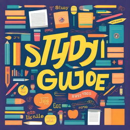 A colorful and engaging cover for a study guide