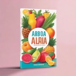 Create a vibrant and engaging book cover for a title called 'Abasteça sua vida: 10 passos para ser mais saudável'