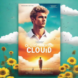 Create a vibrant and captivating poster for a drama short film titled 'A Summer Cloud'