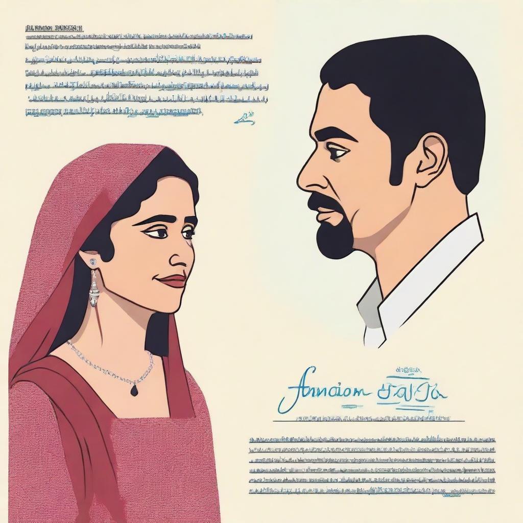 Create a poster for a drama short film about Farida, a 40-year-old woman who goes to receive the results of premarital tests she insisted on taking to ensure her fertility