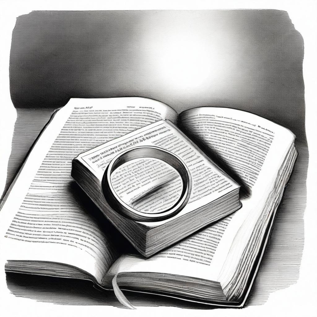 A drawing of a ring placed inside an open Bible