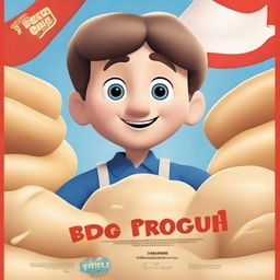 A movie poster for a film titled 'Ded and Big Pierogi' featuring a young boy who lives in Poland and uses Discord