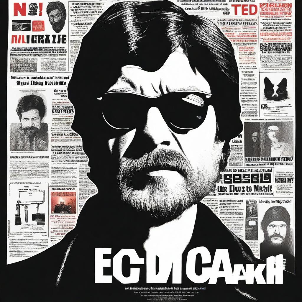 A movie poster for a film about Ted Kaczynski, also known as the Unabomber