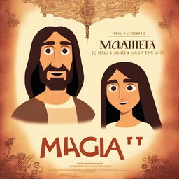 A movie poster for a film titled 'Macheta and Jabłko' set in the era of Jesus