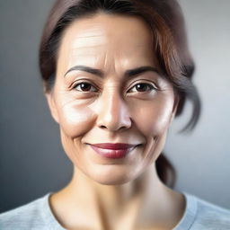 A detailed and realistic portrait of a woman