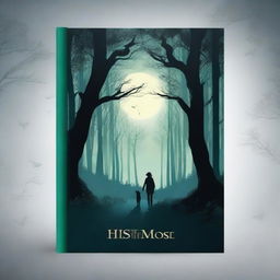 Create a captivating book cover featuring a mysterious forest with a hidden path, illuminated by soft moonlight