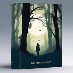 Create a captivating book cover featuring a mysterious forest with a hidden path, illuminated by soft moonlight