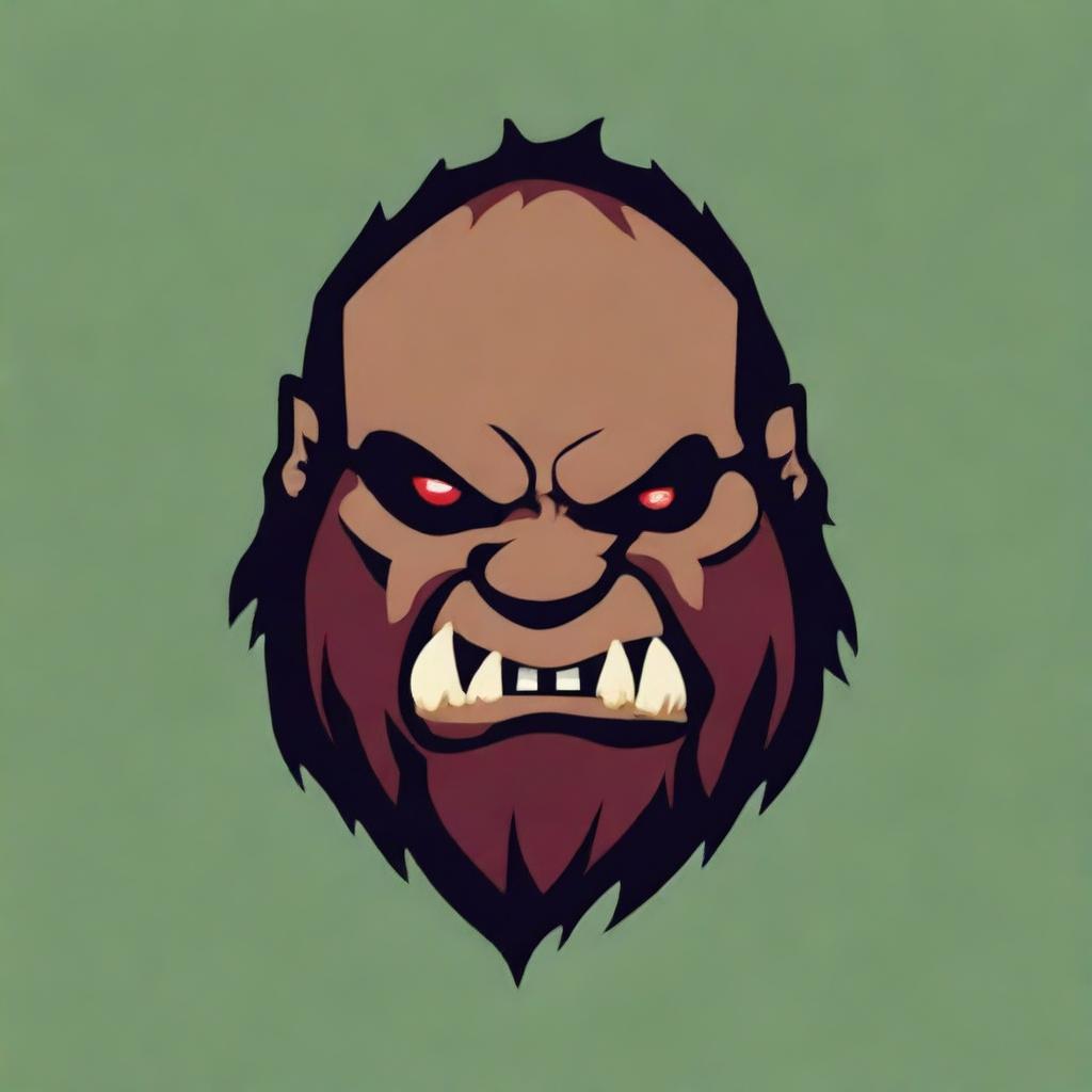 Design an icon for a large clan of chaotic obese orcs for a Dungeons and Dragons 5e game