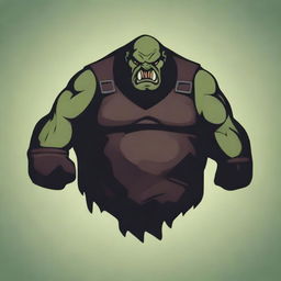 Design an icon for a large clan of chaotic obese orcs for a Dungeons and Dragons 5e game