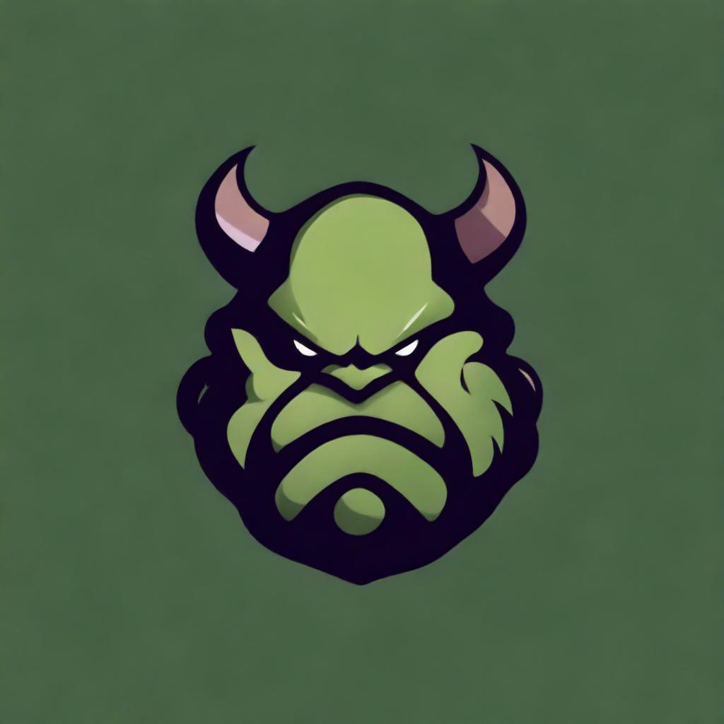 Design an icon for a large clan of chaotic obese orcs for a Dungeons and Dragons 5e game