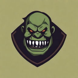 Create an emblem for a large clan of chaotic obese orcs for a Dungeons and Dragons 5e game